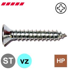 Blechschrauben Senkkopf DIN 7982 verzinkt (mit PH-Kreuzschlitz)                         