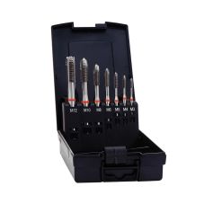 Maschinengewindebohrer-Satz HSS-E, Form B, für Stahl, Rotring (7-teilig)                            