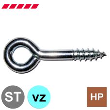 Ringschrauben (Sturmhakenösen / Schraubklöberl) verzinkt                                            