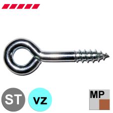 Ringschrauben (Sturmhakenösen / Schraubklöberl) verzinkt (Minipaket)                                