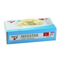 Schuller Einweghandschuhe Medstar Latex gepudert                                                    