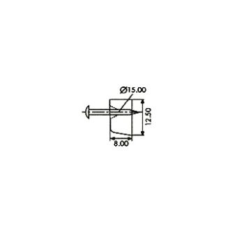 Bodenträger Kunststoff mit Stift (Handelspaket)                                                     