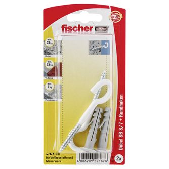 Fischer Dübel DUOPOWER mit Rundhaken (Minipaket)                                                    