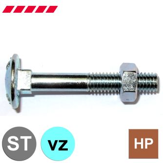 Flachrundschrauben DIN 603 verzinkt                                     