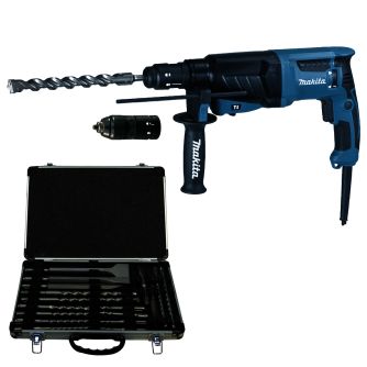 Makita Bohrhammer HR2630TX (inkl. Bohrer- und Meißel-Set 17-teilig)                                 