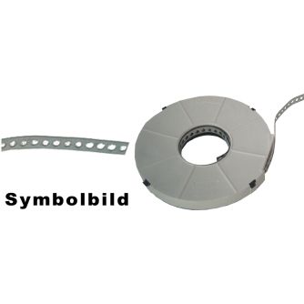 Montagelochband gerade, Edelstahl A2                                                                