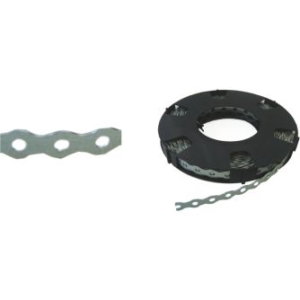 Montagelochband gewellt, Stahl verzinkt                                                             