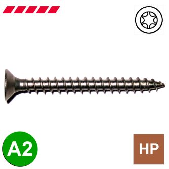 Spanplattenschrauben Senkkopf TX A2 Vollgewinde                                                     