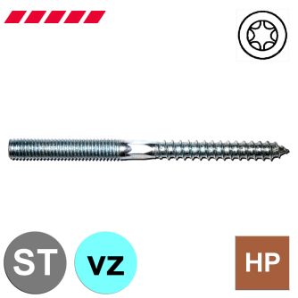 Stockschrauben verzinkt (mit TX)                                                                    