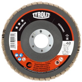 Tyrolit Fächerscheibe CERAMIC Premium*** Edelstahl (für Winkelschleifer)                            